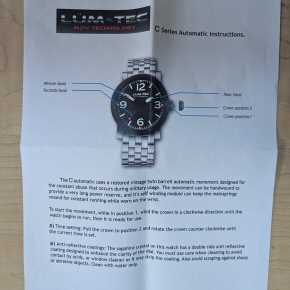 LUM-TEC C2 Automatic Watch - Picture 8 of 9